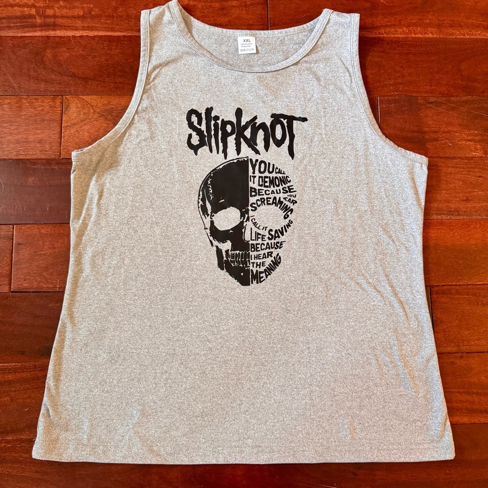 SlipKnot Graphic Logo Tank Top 2XL Gray